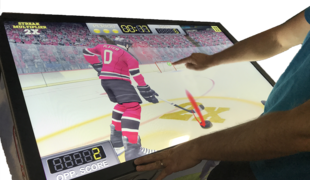 Virtuální hokejový střelec na bránu - hokejová hra