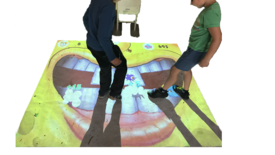 Číštění zubů  projekční simulátor na zem