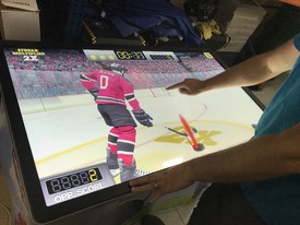 Virtuální hokejový střelec na bránu pro dospělé